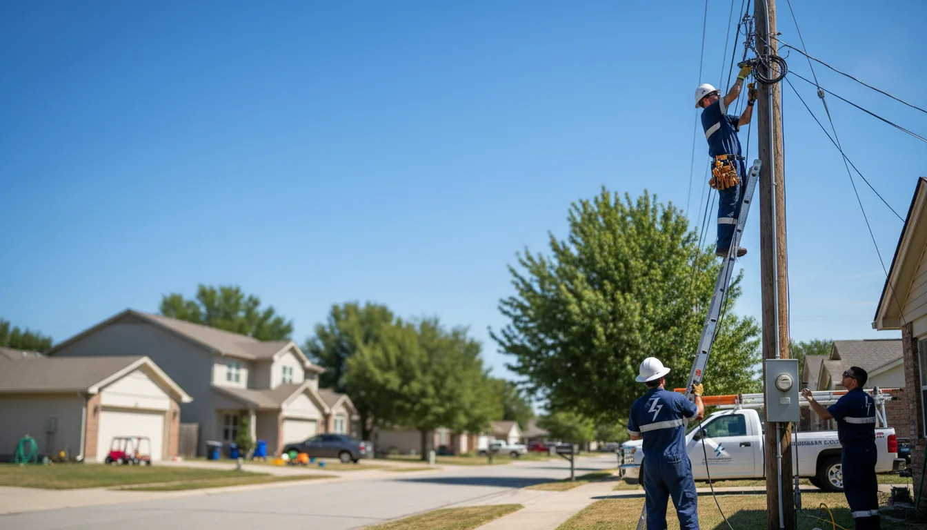 Residential electrician providing installation services in Bremen, AL